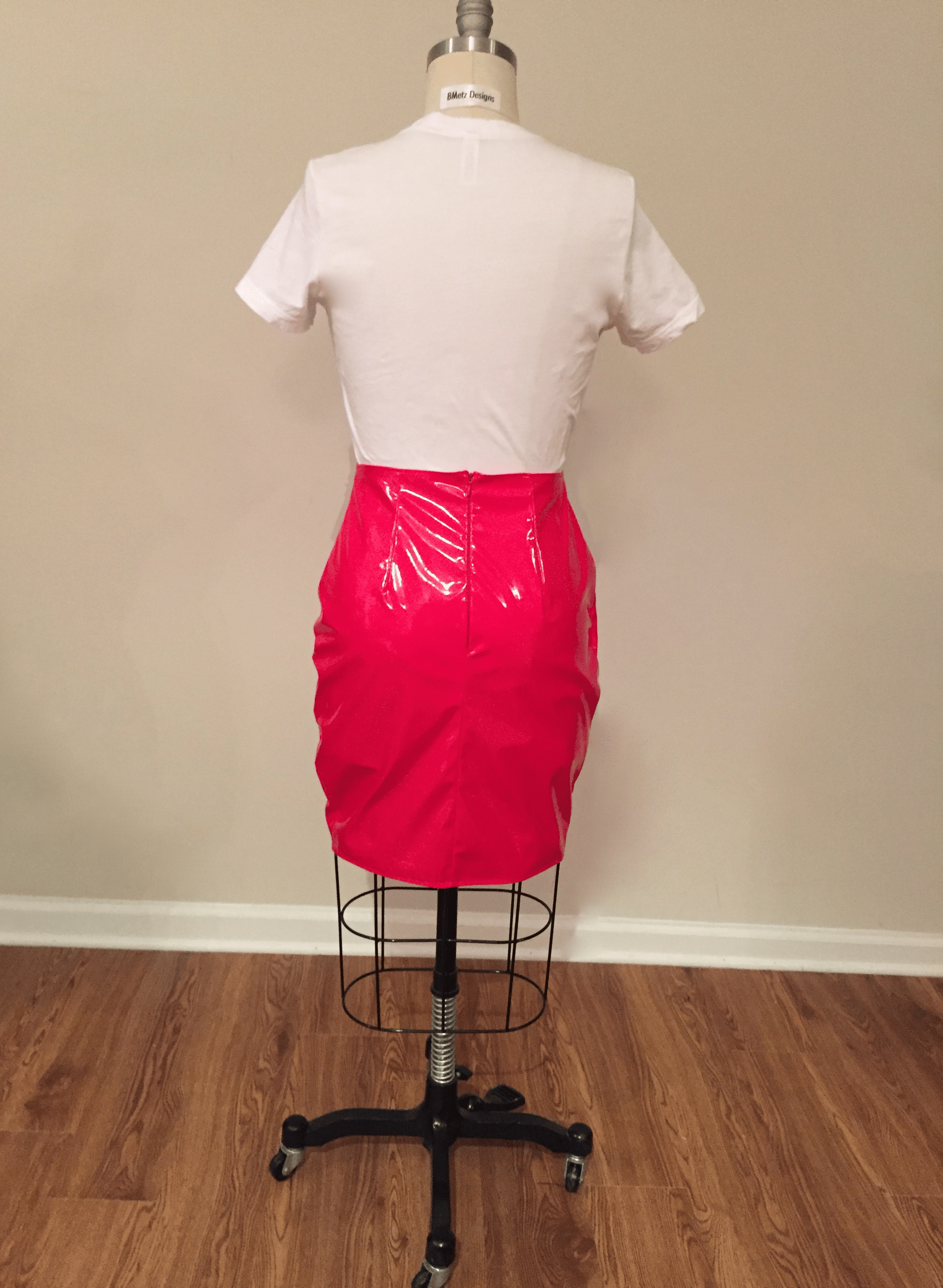 Red Patent Leather Skirt | BMetz Designs
